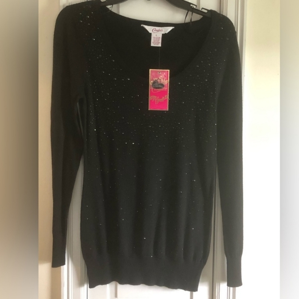 NWT candies black sweater